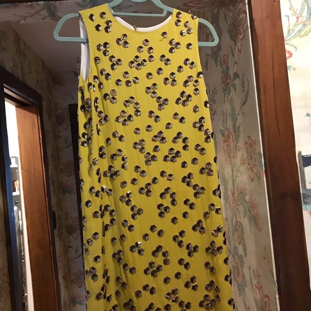 DVF Silk Beaded Shift Dress